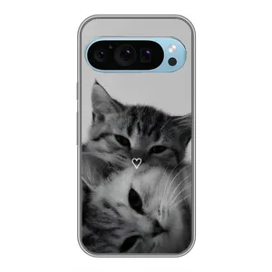 Чехол с рисунком кот на Google Pixel 9 (Пара котов)