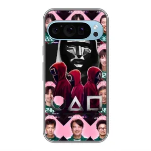 Чехол Гра в кальмара для Google Pixel 9 (Участники Игра кальмара)