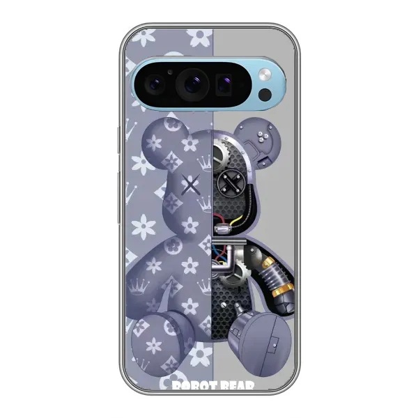Чехол с принтом «Робот Мишка» для Google Pixel 9