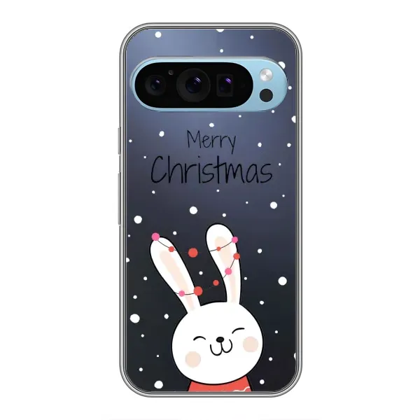 Чехол с принтом «Рождественский заяц» для Google Pixel 9 Чехол с принтом «Рождественский заяц» для Google Pixel 9