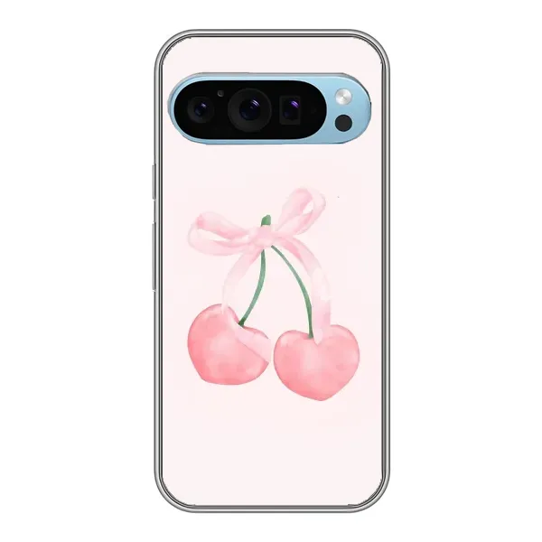 Чехол с принтом «Розовые вишни» для Google Pixel 9 Чехол с принтом «Розовые вишни» для Google Pixel 9