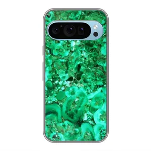 Мраморний чехол на Google Pixel 9 (VPrint) (Салатовий Мрамор)