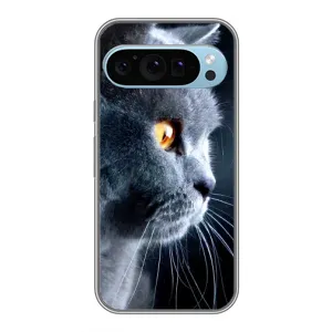 Чехлы с Котиками для Google Pixel 9 (VPrint) (Серый Кот)