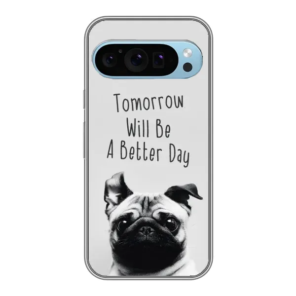 Чехол с принтом «Смешной Мопс» для Google Pixel 9 Чехол с принтом «Смешной Мопс» для Google Pixel 9