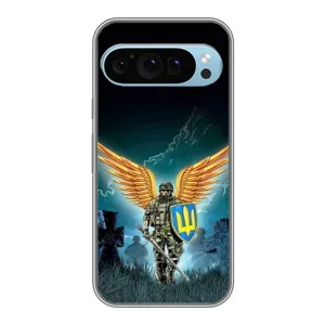 Чехлы с картинкой ЗСУ для Google Pixel 9 (AlphaPrint) (Солдат ЗСУ)