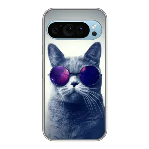 Чехол с принтом для Google Pixel 9 (AlphaPrint) Модные коты (Стильный кот)