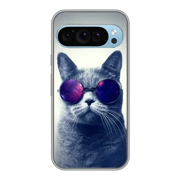 Чохол з принтом «Стильний кіт» для Google Pixel 9
