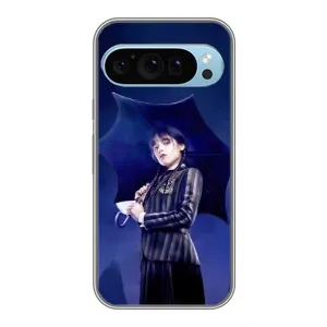 Чохли Венсдей на Google Pixel 9 Уенсдей (AlphaPrint) (Венздей з парасолькою)