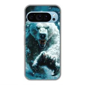 Чехол с картинкой «Хищники» для Google Pixel 9 (Полярный медведь)