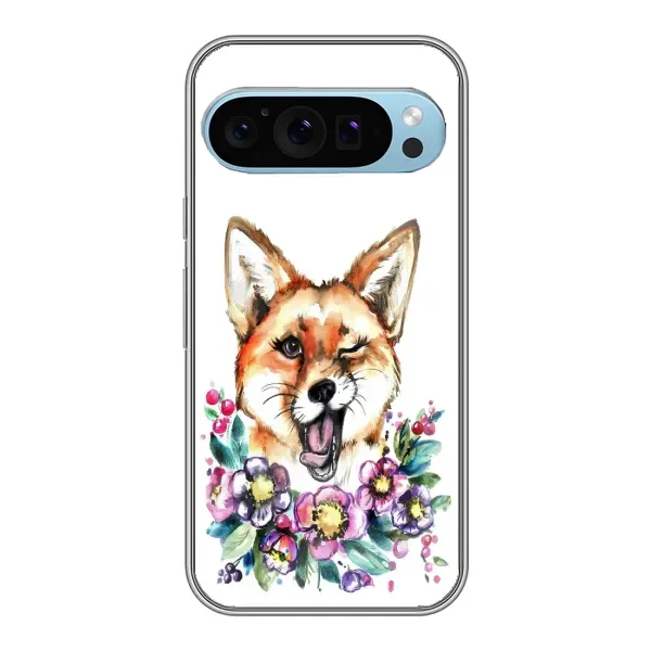 Чехол с принтом «Веселая лисичка» для Google Pixel 9 Чехол с принтом «Веселая лисичка» для Google Pixel 9