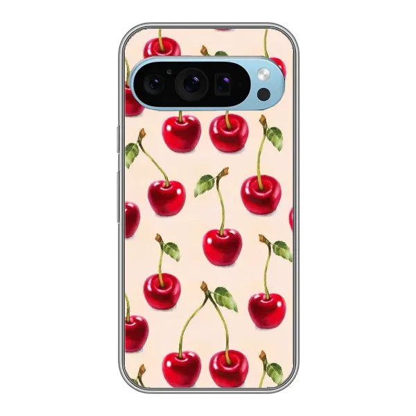 Чохол з принтом «Черешня» для Google Pixel 9 Чохол з принтом «Черешня» для Google Pixel 9
