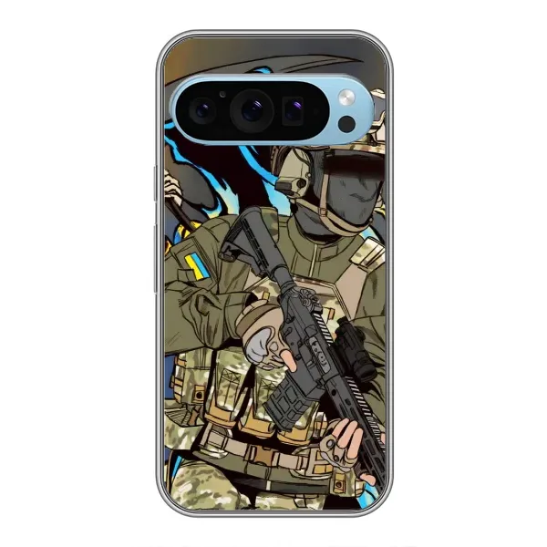 Чехол с принтом «Воин ВСУ» для Google Pixel 9 Чехол с принтом «Воин ВСУ» для Google Pixel 9