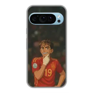 Чехол с футболистом Ламин Ямаль Google Pixel 9 (Ямаль аниме)