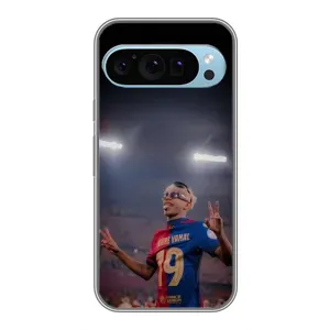 Чехол с футболистом Ламин Ямаль Google Pixel 9 (Ямаль на стадионе)