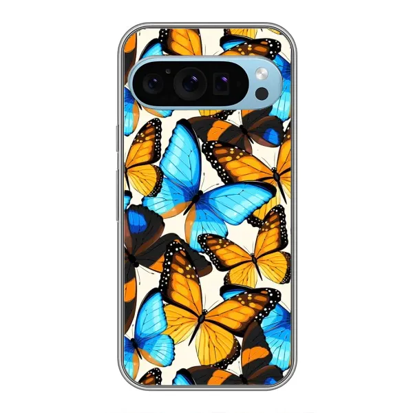 Чехол с принтом «Яркие бабочки» для Google Pixel 9
