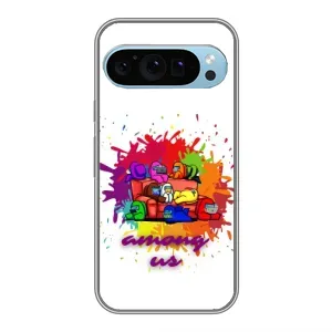 Чехол Амонг Ас для Google Pixel 9 (AlphaPrint) (Яркий АмонгАс)