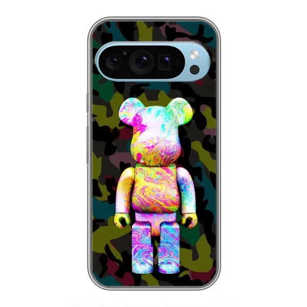 Чохол з принтом «Яскравий Bearbrick» для Google Pixel 9