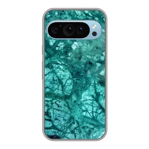 Мраморний чехол на Google Pixel 9 (VPrint) (Зелений мрамор)