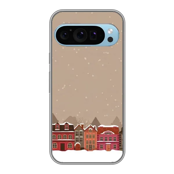 Чохол з принтом «Зимове місто» для Google Pixel 9