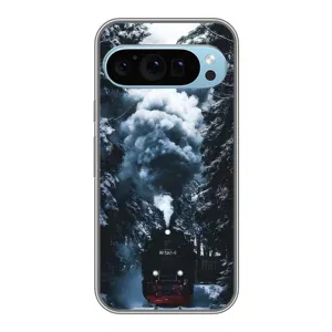 Новорічні, Святкові Чохли для Google Pixel 9 - 2024 год (Зимовий потяг)