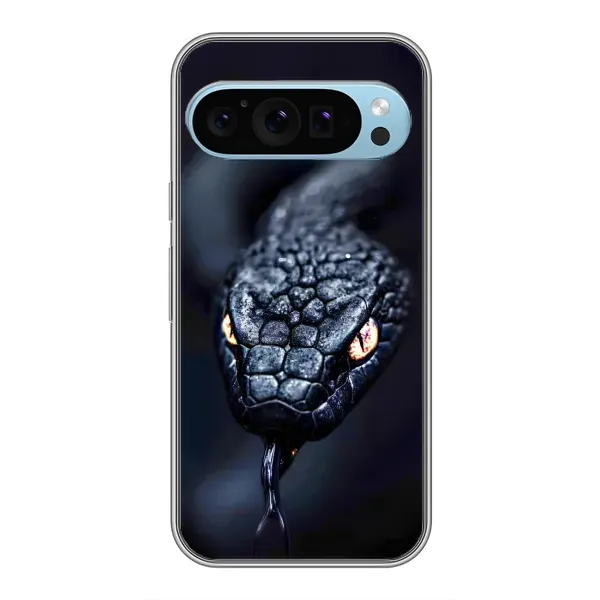 Чехол с принтом «Черная змея» для Google Pixel 9