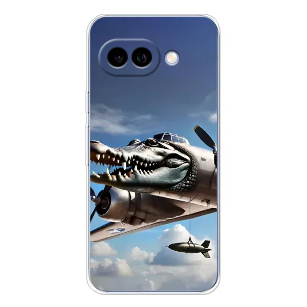 Чехол с принтом «Бомбардиро крокодило» для Google Pixel 9A Чехол с принтом «Бомбардиро крокодило» для Google Pixel 9A