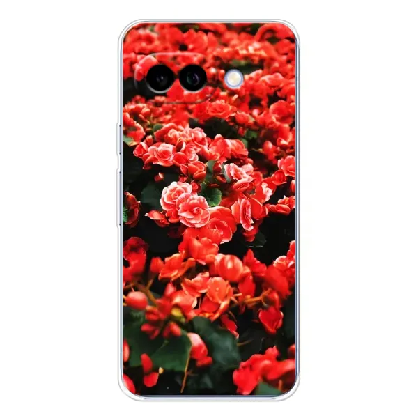 Чехол с принтом «Цветы красные» для Google Pixel 9A
