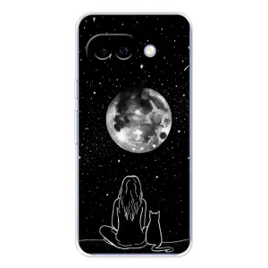 Чохол з малюнком кіт на Google Pixel 9A (Дівчина з котом)
