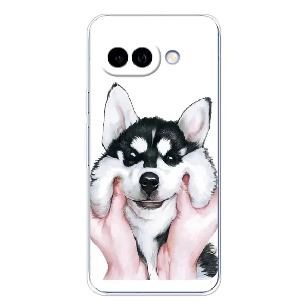 Чехол с принтом «Довольный Хаски» для Google Pixel 9A Чехол с принтом «Довольный Хаски» для Google Pixel 9A