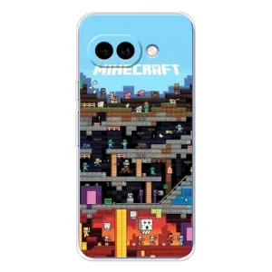 Чехол Майнкрафт на Google Pixel 9A (AlphaPrint) Minecraft (фон Minecraft)