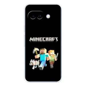 Чехол Майнкрафт на Google Pixel 9A (AlphaPrint) Minecraft (герои Minecraft)