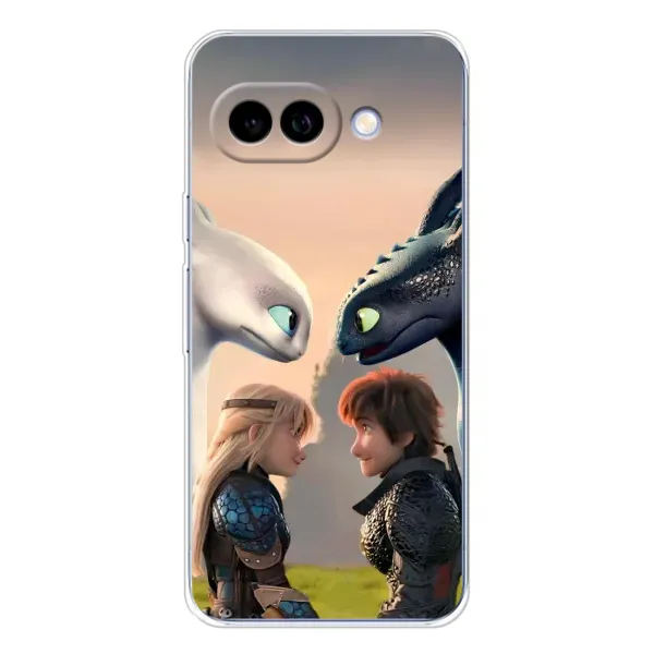 Чохол з принтом «Гикавка і Астрід» для Google Pixel 9A