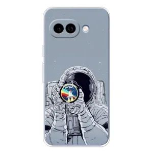 Чехол NASA для Google Pixel 9A (AlphaPrint) (Космонавт фото)
