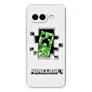 Чехол Майнкрафт на Google Pixel 9A (AlphaPrint) Minecraft (крипер Майнкрафт)