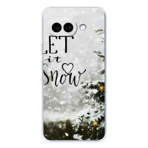 Новорічні, Святкові Чохли для Google Pixel 9A - 2024 год (Let it snow)