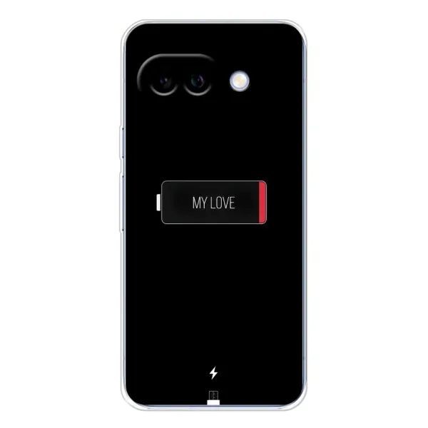 Чохол з принтом «Love battery» для Google Pixel 9A