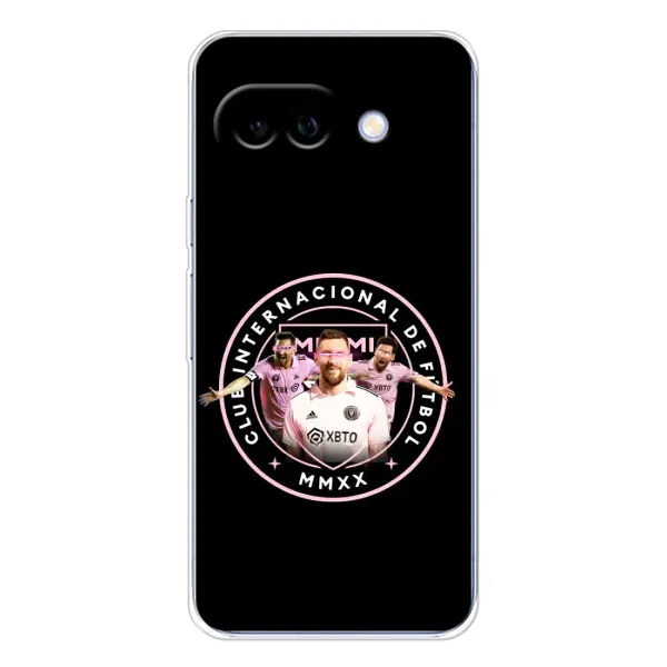 Чохол з принтом «Мессі в лого» для Google Pixel 9A Чохол з принтом «Мессі в лого» для Google Pixel 9A
