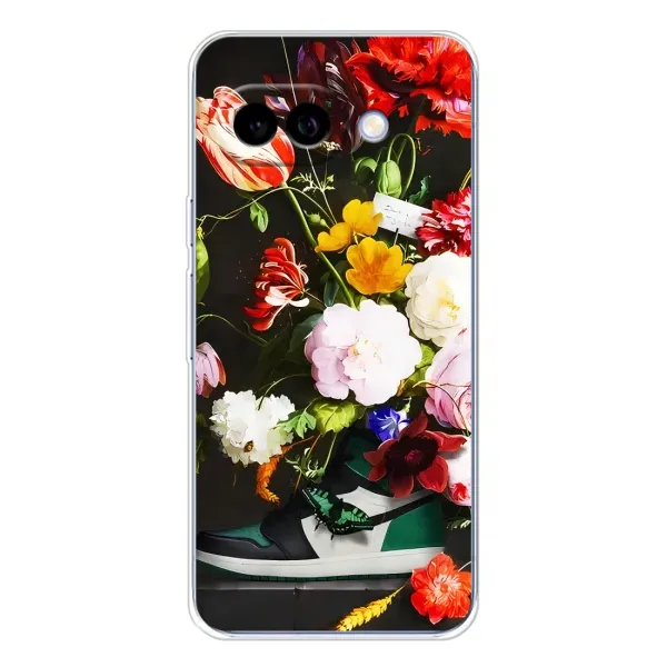 Чохол з принтом «Nike цветы» для Google Pixel 9A