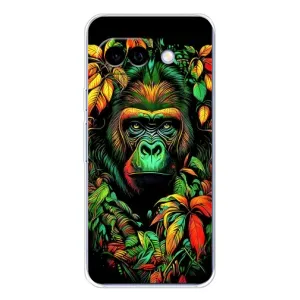 Чохол з Мавпами Google Pixel 9A - (AlphaPrint) (Мавпа в квітах)