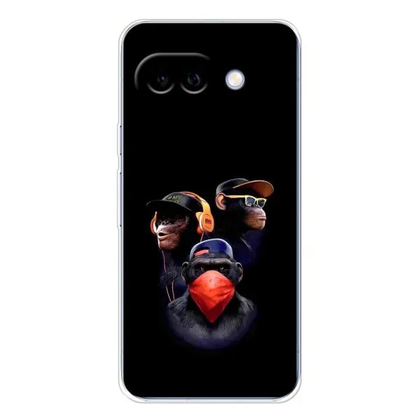 Чохол з принтом «Три мавпи» для Google Pixel 9A Чохол з принтом «Три мавпи» для Google Pixel 9A