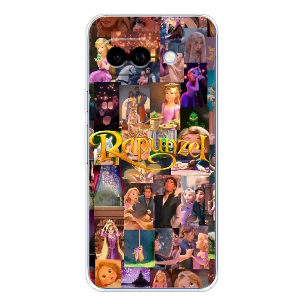 Чохол з принтом «Колаж Рапунцель» для Google Pixel 9A