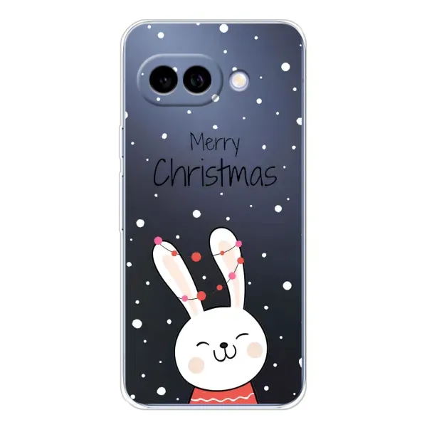 Чохол з принтом «Різдвяний заєць» для Google Pixel 9A
