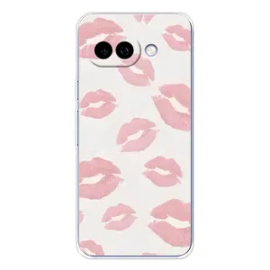 Чехол с розовым рисунком для Google Pixel 9A (Розовые губы)