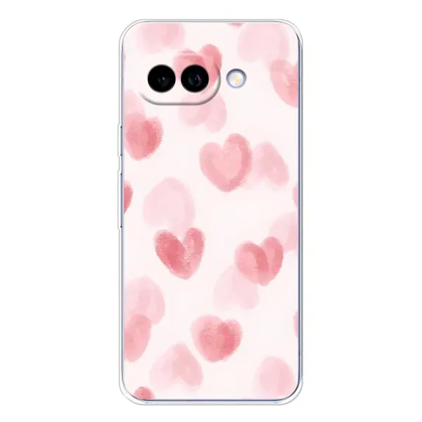 Чохол з принтом «Рожеві сердечки» для Google Pixel 9A