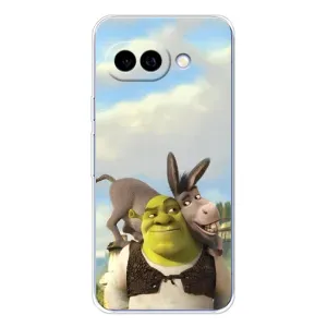 Чохол з мультфільмом Шрек на Google Pixel 9A (Шрек та Осел)