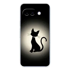 Чохол з принтом для Google Pixel 9A (AlphaPrint) Модні коти (Силует котика)