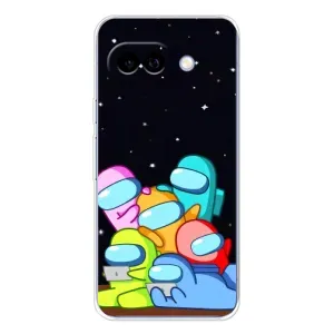 Чехол Амонг Ас для Google Pixel 9A (AlphaPrint) (Скины в космосе)