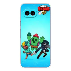 Чехлы Brawl Stars для Google Pixel 9A (AlphaPrint) (Тріо героїв)