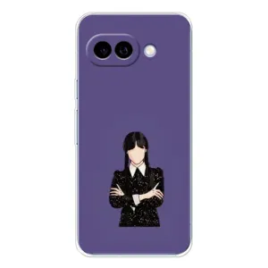 Чохли Венсдей на Google Pixel 9A Уенсдей (AlphaPrint) (Венздей у чорному)