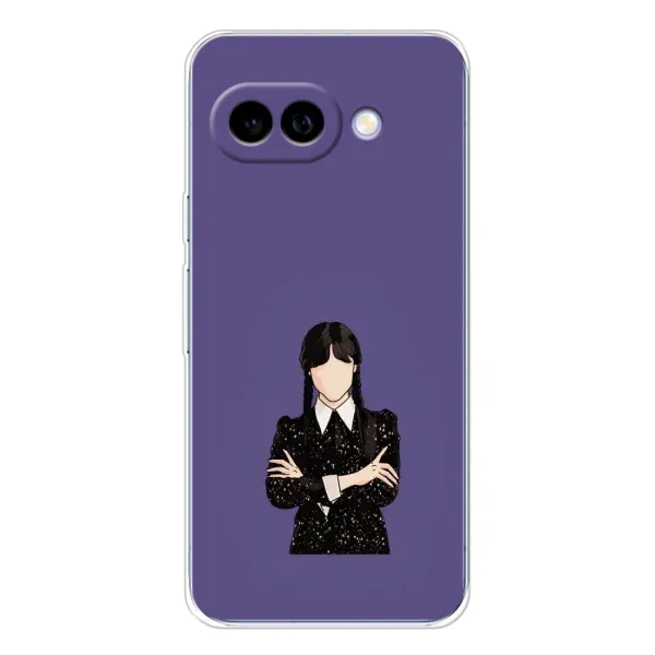 Чохол з принтом «Венздей у чорному» для Google Pixel 9A Чохол з принтом «Венздей у чорному» для Google Pixel 9A